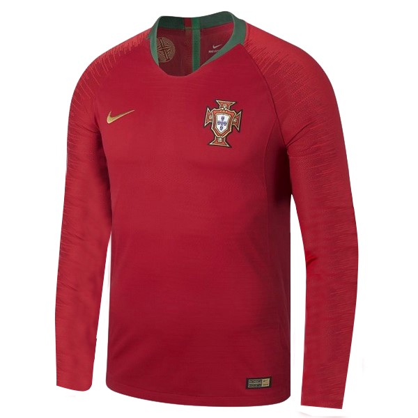 Maillot Football Portugal Domicile ML 2018 Rouge